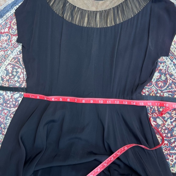 Late 40’s/Early 50’s Black Dress with Belt - Picture 13 of 16